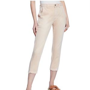 AMO denim | Slouch Cropped Straight-Leg Trousers